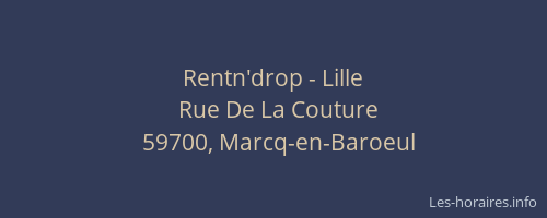Rentn'drop - Lille