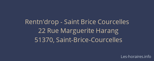 Rentn'drop - Saint Brice Courcelles