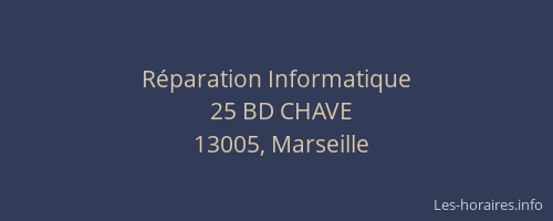 Réparation Informatique