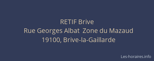 RETIF Brive