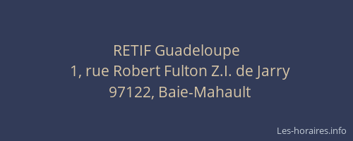 RETIF Guadeloupe
