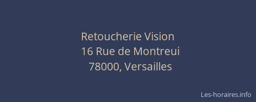 Retoucherie Vision