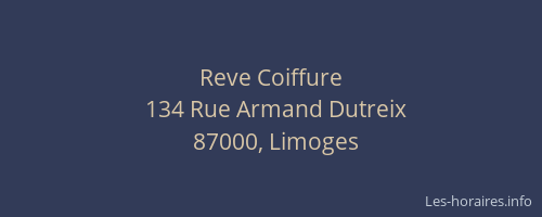 Reve Coiffure