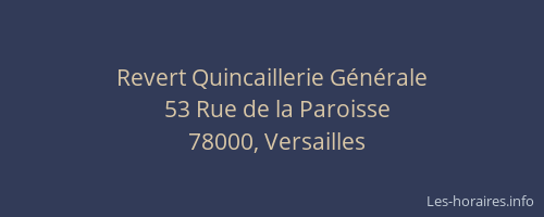 Revert Quincaillerie Générale