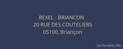 REXEL - BRIANCON