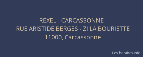 REXEL - CARCASSONNE