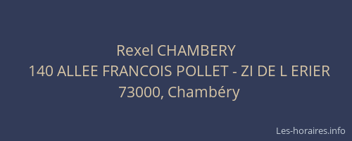 Rexel CHAMBERY