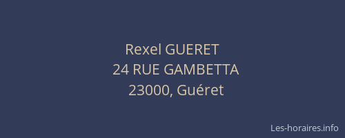 Rexel GUERET