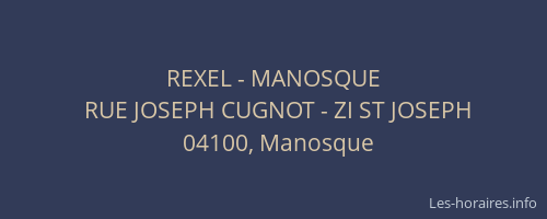 REXEL - MANOSQUE