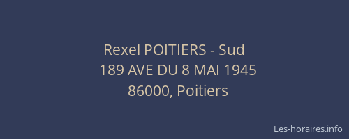 Rexel POITIERS - Sud