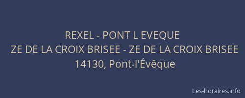 REXEL - PONT L EVEQUE