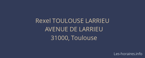 Rexel TOULOUSE LARRIEU