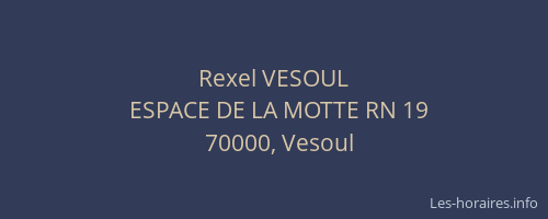 Rexel VESOUL