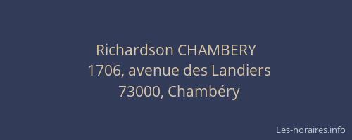 Richardson CHAMBERY