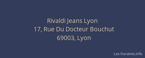 Rivaldi Jeans Lyon