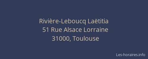 Rivière-Leboucq Laëtitia