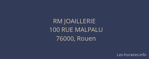 RM JOAILLERIE