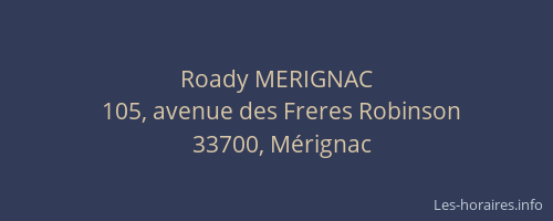 Roady MERIGNAC