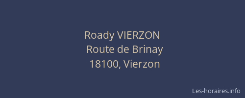 Roady VIERZON