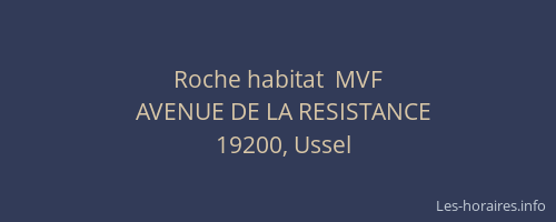 Roche habitat  MVF