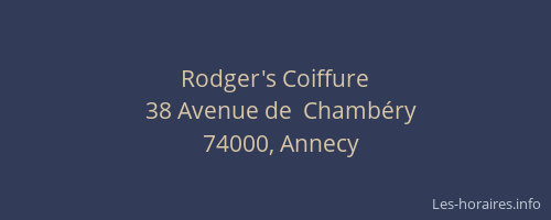 Rodger's Coiffure