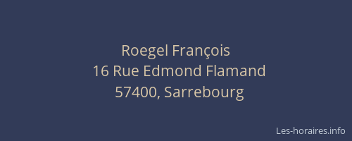 Roegel François