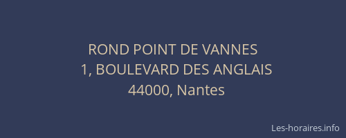 ROND POINT DE VANNES