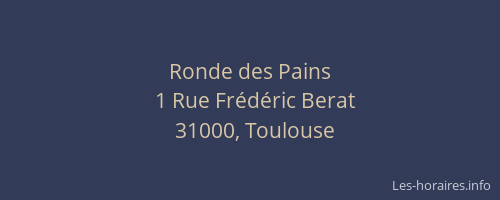 Ronde des Pains