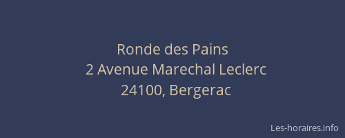 Ronde des Pains