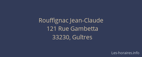 Rouffignac Jean-Claude