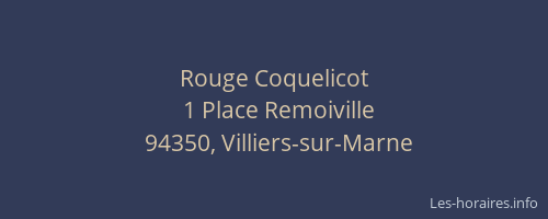 Rouge Coquelicot