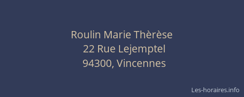 Roulin Marie Thèrèse