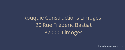 Rouquié Constructions Limoges