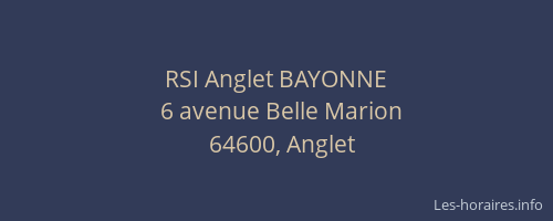 RSI Anglet BAYONNE