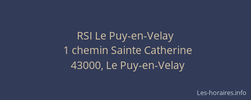 RSI Le Puy-en-Velay