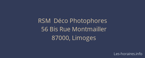 RSM  Déco Photophores