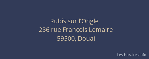 Rubis sur l’Ongle