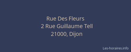 Rue Des Fleurs