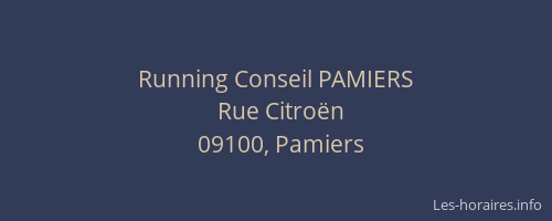 Running Conseil PAMIERS