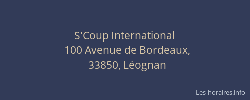 S'Coup International