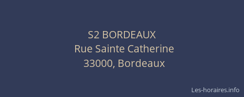 S2 BORDEAUX