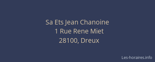 Sa Ets Jean Chanoine