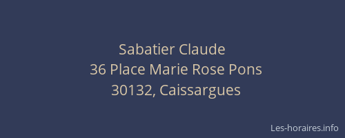 Sabatier Claude