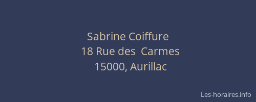 Sabrine Coiffure