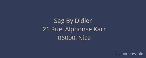 Sag By Didier