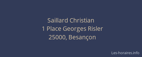 Saillard Christian