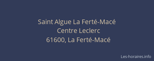 Saint Algue La Ferté-Macé