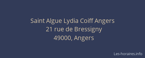 Saint Algue Lydia Coiff Angers