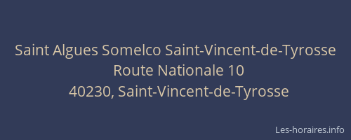 Saint Algues Somelco Saint-Vincent-de-Tyrosse