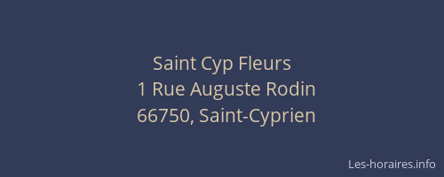 Saint Cyp Fleurs